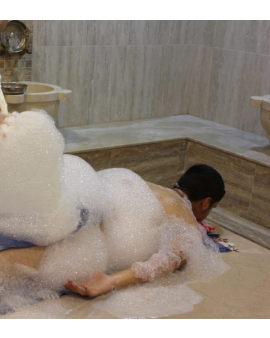 Türk hamamı, Kisə köpük masajı nədir