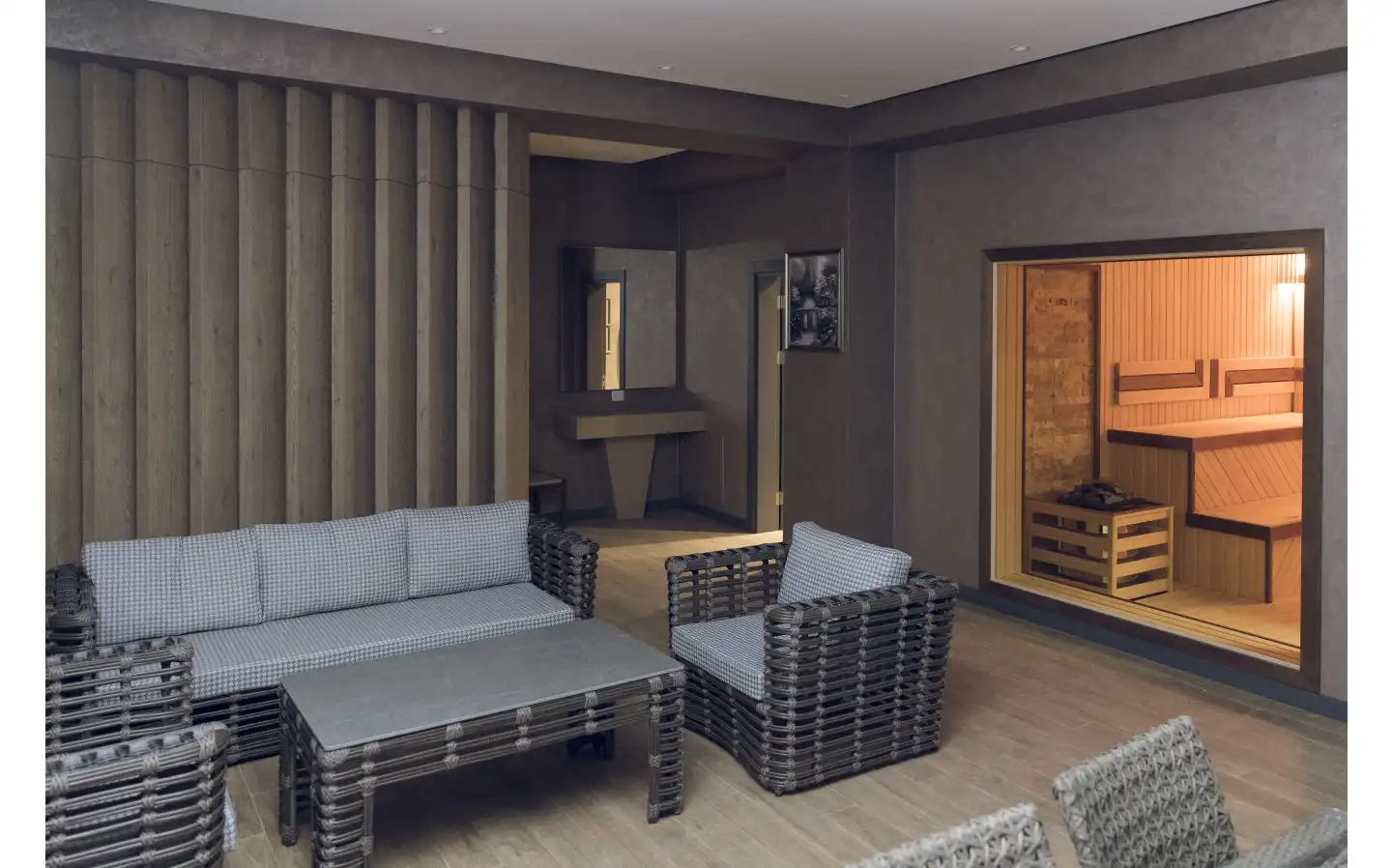 VİP otaqda hamam və sauna